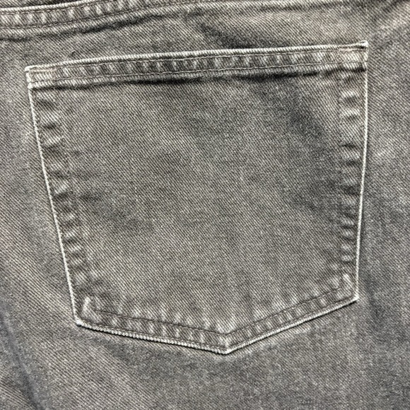 VTG Lands End Square Rigger Jeans Men 48x32 Black Cotton Leather Logo USA Made - Picture 13 of 13